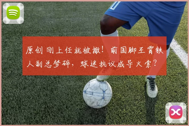 原创 刚上任就被撤！前国脚王霄铁人副总梦碎，球迷抗议成导火索？